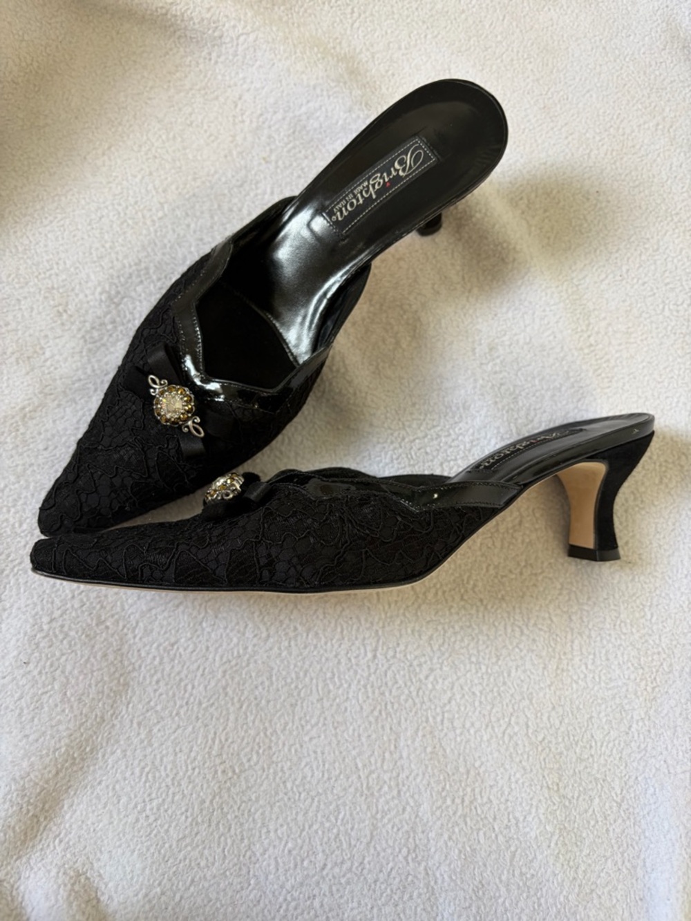 Brighton Lace Kitten Heels